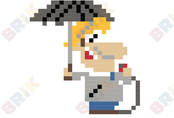 National Weatherman's Day Pixel Art