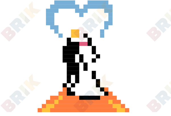 National Weddings Month Pixel Art