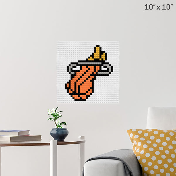 NBA Miami Heat Brick Poster