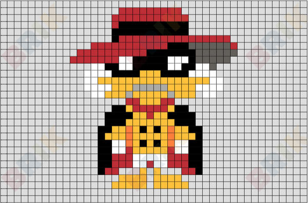 Negaduck Pixel Art