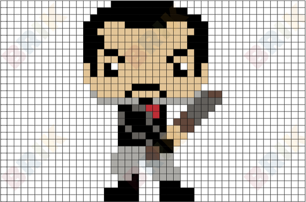 Negan Pixel Art