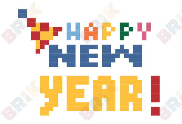 New Year Pixel Art
