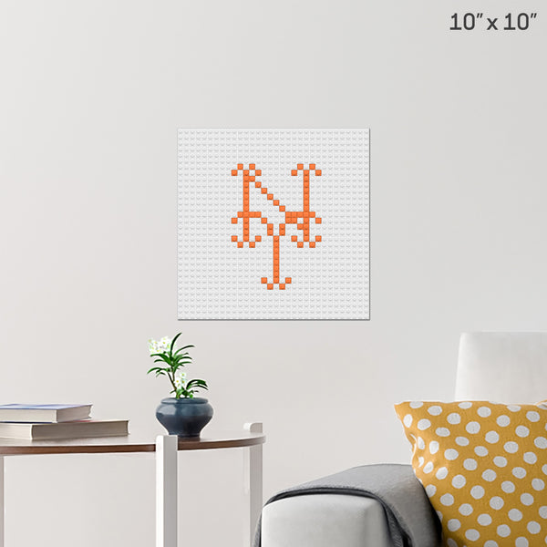 New York Mets Cap Brick Poster