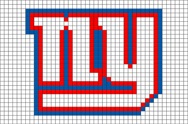 New York Giants Pixel Art