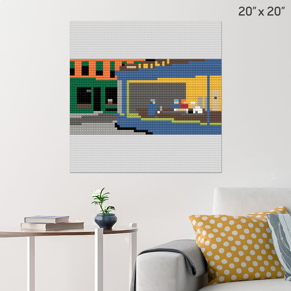 Nighthawks Brick Poster