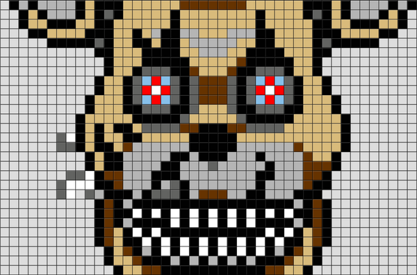 Nightmare Freddy Pixel Art