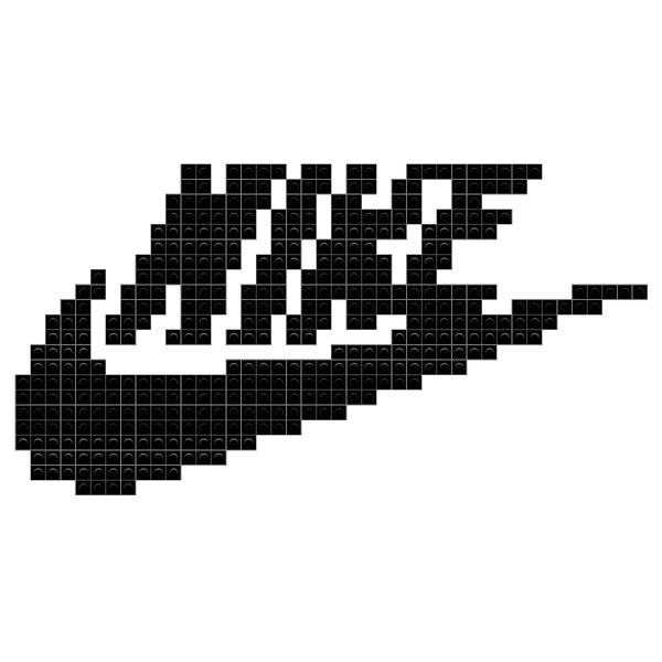 pixel nike logo