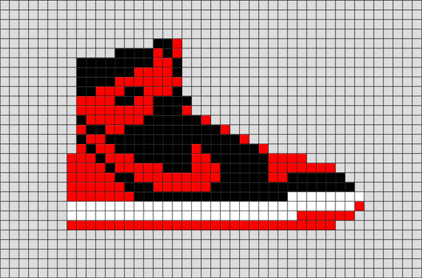 Nike Shoes Pixel Art