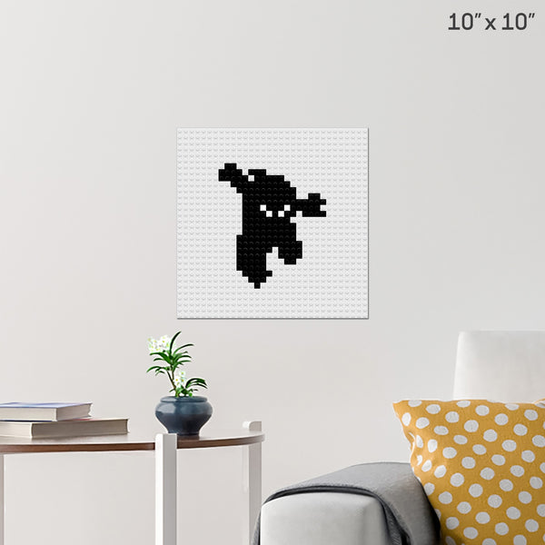 Ninja Brick Poster
