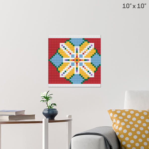 ninja star costume Brick Poster