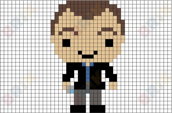 Ninth Doctor Pixel Art