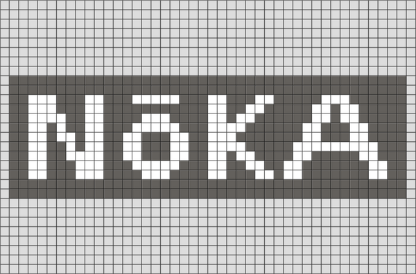 Noka Chocolate Pixel Art