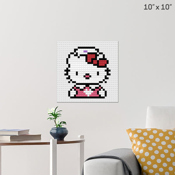 Nurse Kitty Brick Poster