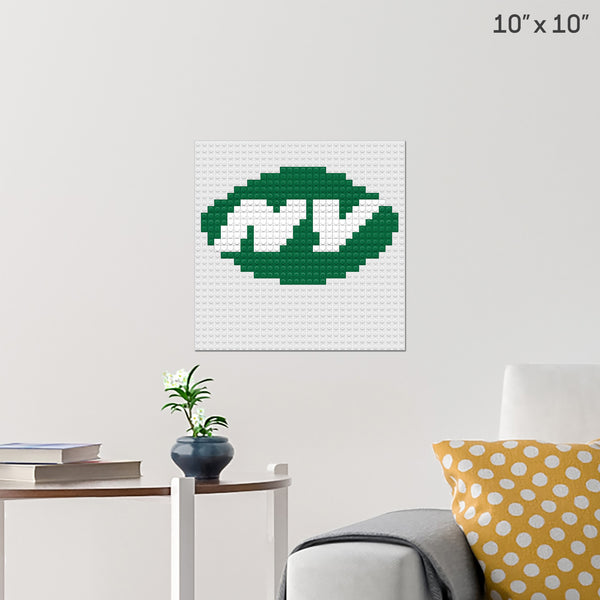 NY Jets Brick Poster