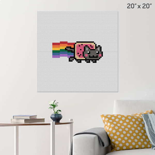 Nyan Cat Brick Poster