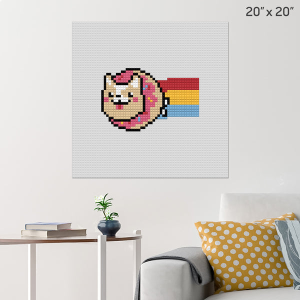Nyan Corgi Brick Poster