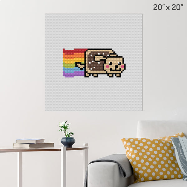 Nyan Dog Brick Poster