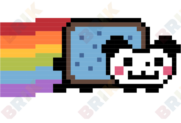 Nyan Panda Pixel Art