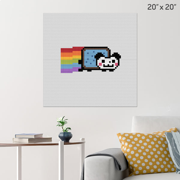 Nyan Panda Brick Poster