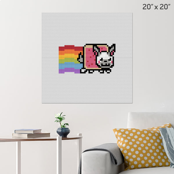 Nyan Rabbit Brick Poster