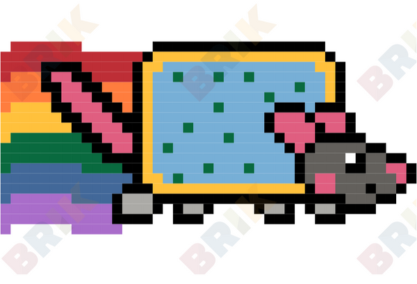 Nyan Rat Pixel Art