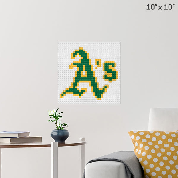 Oakland Athletics Brick Poster