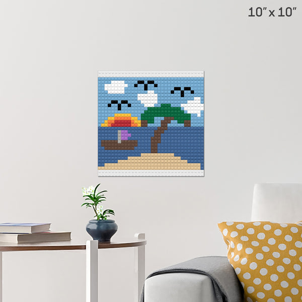 ocean Brick Poster