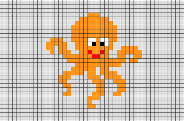 Octopus Pixel Art