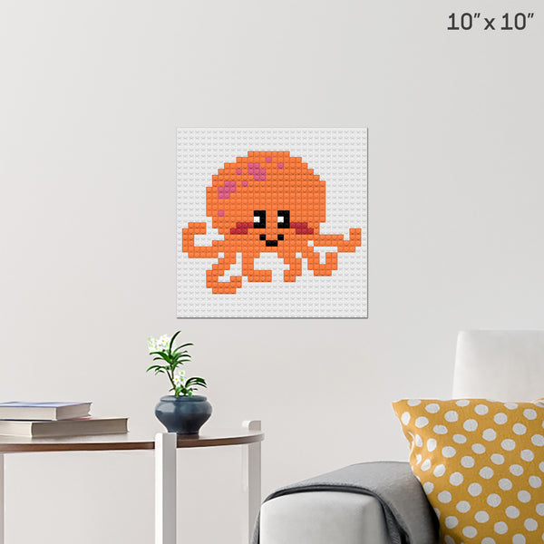 Octopus Brick Poster