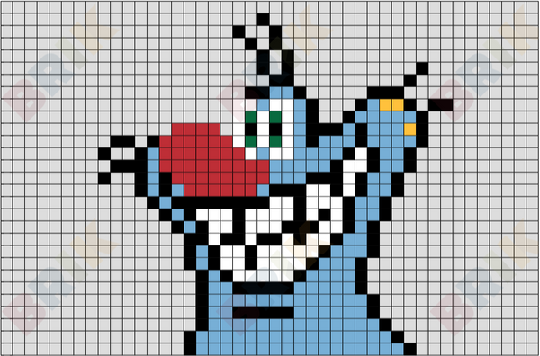 Oggy Pixel Art