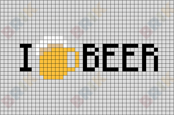 Oktoberfest Beer Mug Pixel Art