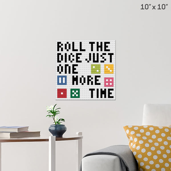 One More Time Brick Poster