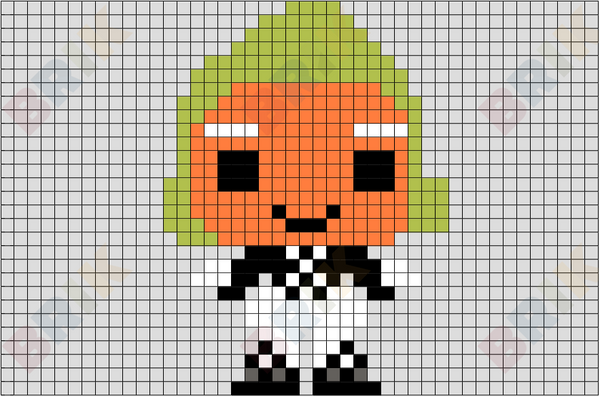 Oompa-Loompa Pixel Art