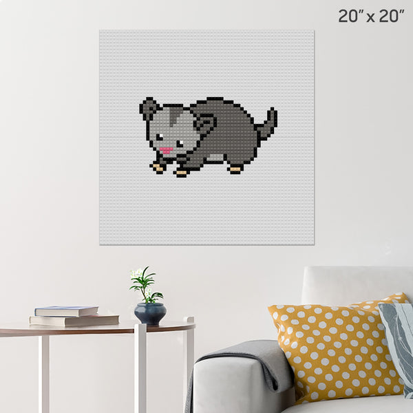 Opossum Brick Poster