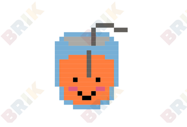 Orange Juice Pixel Art