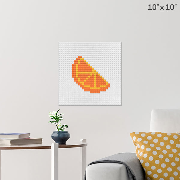 Orange Slice Brick Poster