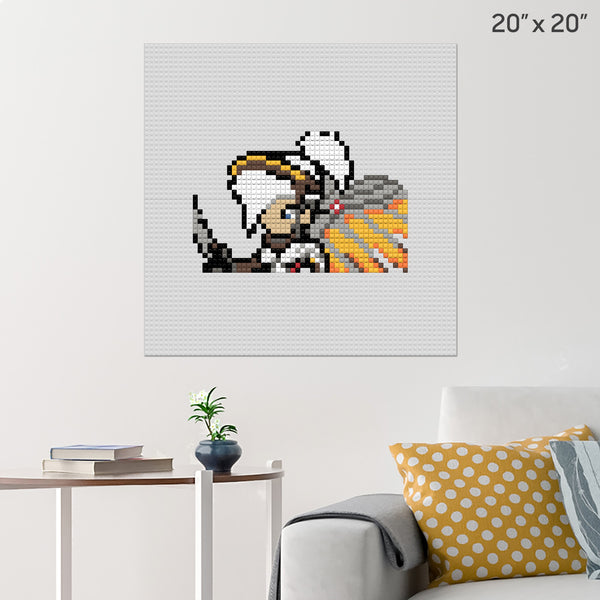 Overwatch Mercy Brick Poster