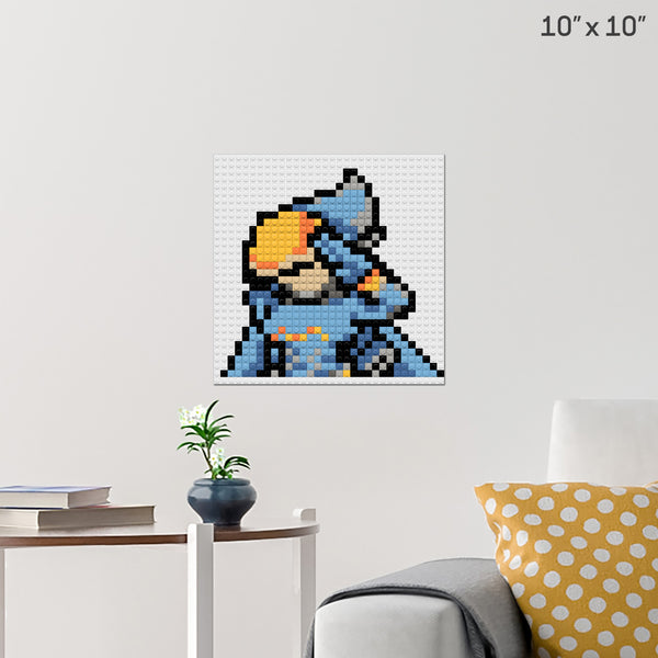 Overwatch Pharah Brick Poster