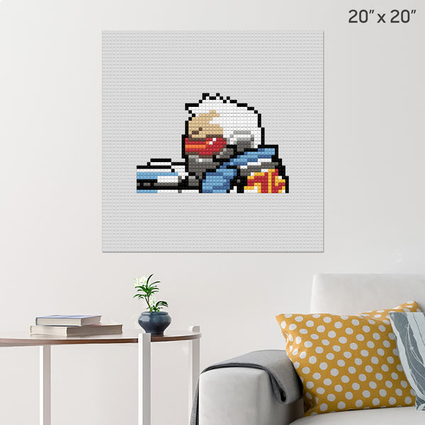 Overwatch Soldier 76 Brick Poster