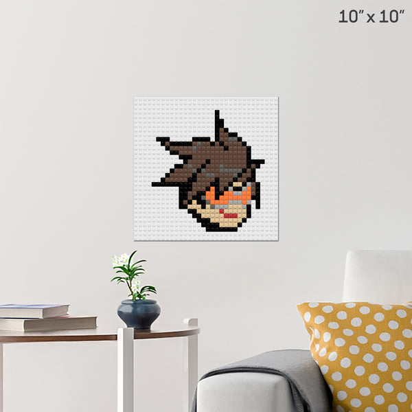 Overwatch Tracer Brick Poster
