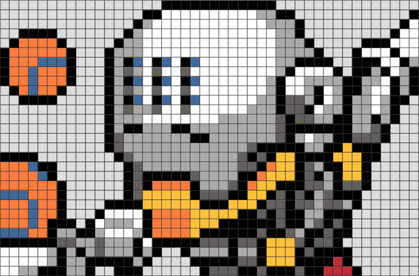 Overwatch Zenyatta Pixel Art