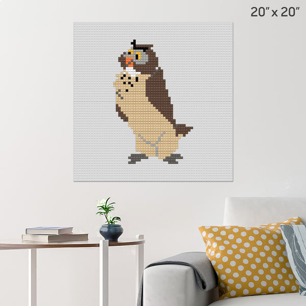 Owl Brick Poster