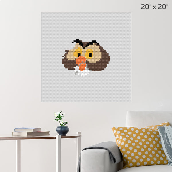 Owl Brick Poster