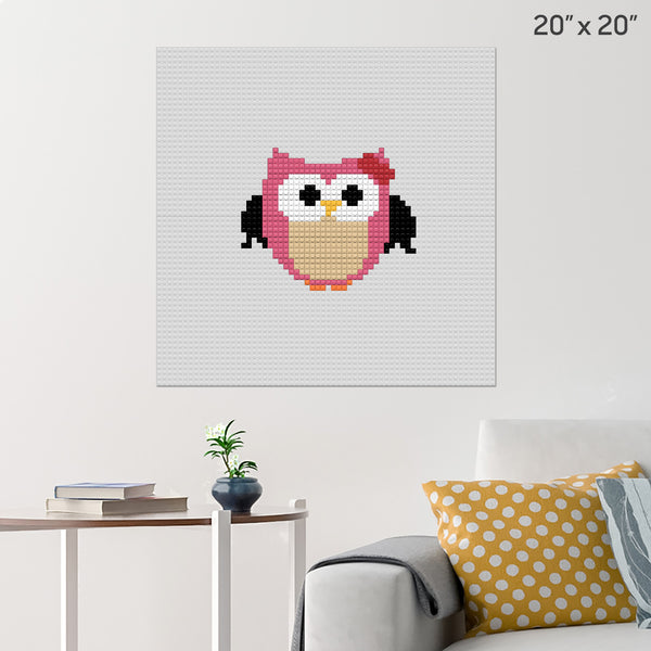 Owl Brick Poster