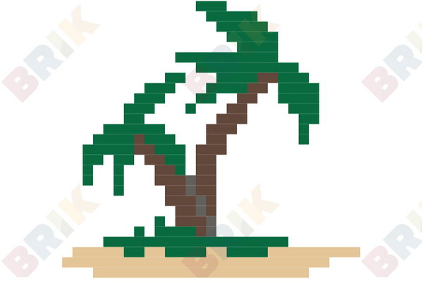 Palm Tree Pixel Art