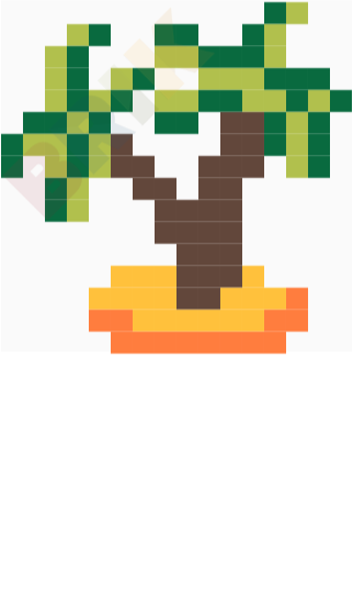 Palm Trees Pixel Art
