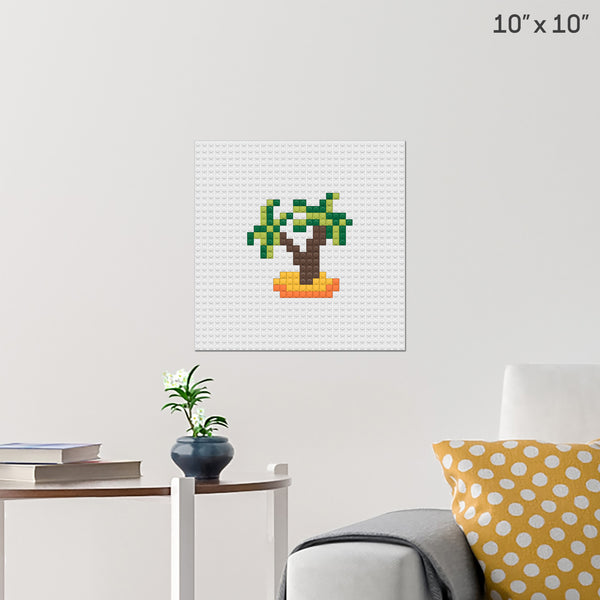 Palm Trees Brick Poster