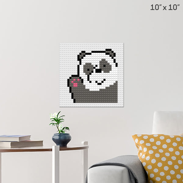 Panda Bear Brick Poster