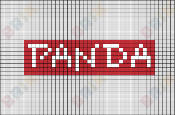 Panda Express Pixel Art