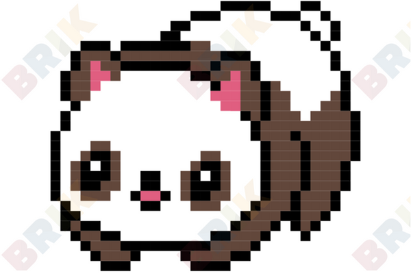 Panda Pixel Art